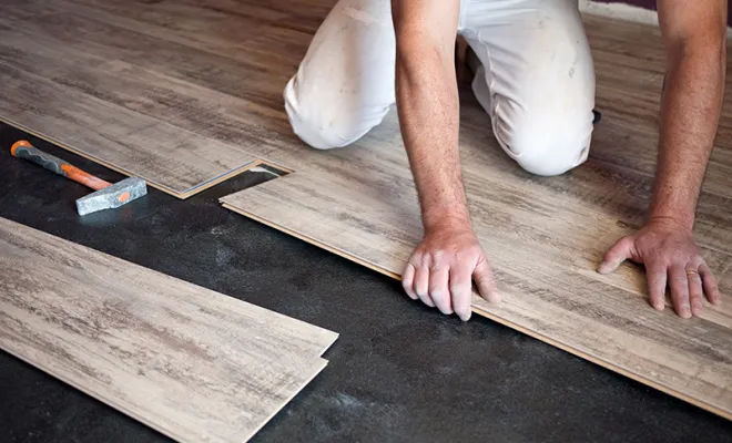 Pose de parquet, Lentilly, L’Atelier Qu’Antique